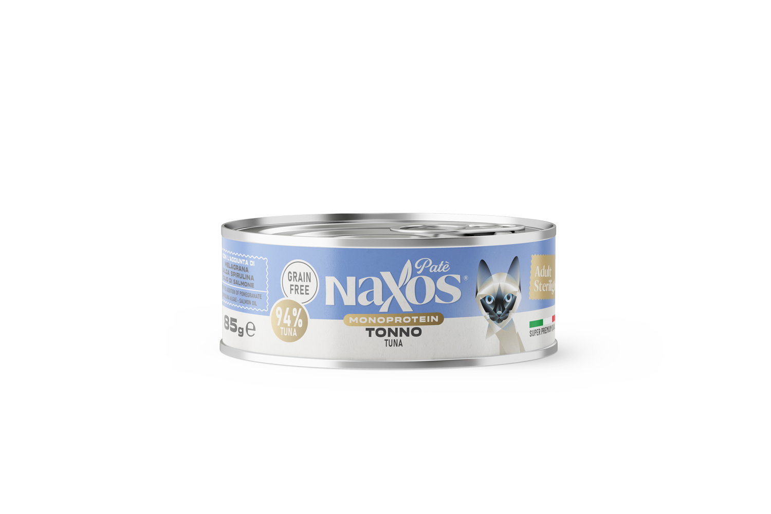 NAXOS CAT STERILIZED MONO - tuńczyk - puszka dla kotów sterylizowanych 85g