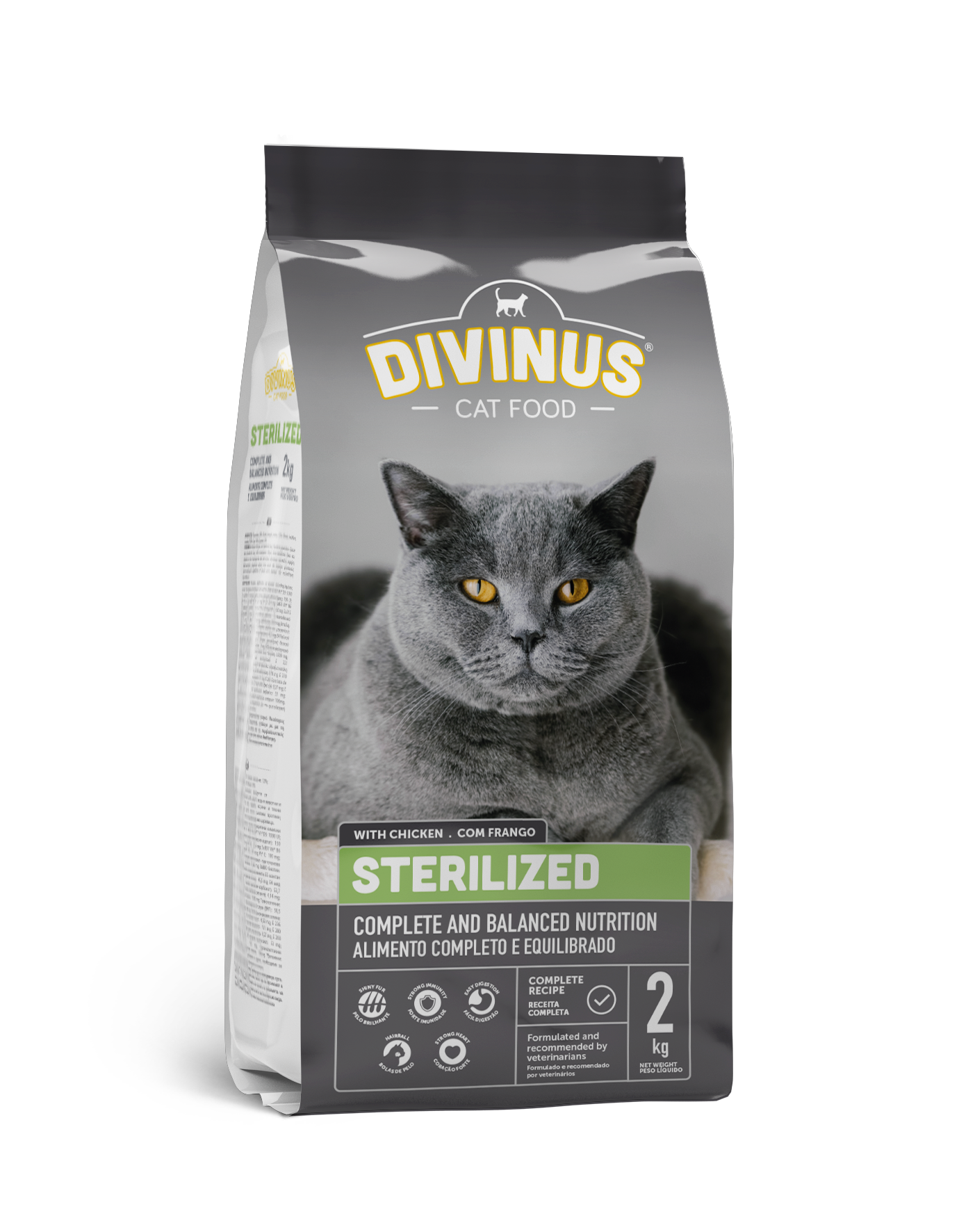 Divinus Cat Sterilized dla kotów sterylizowanych 2kg
