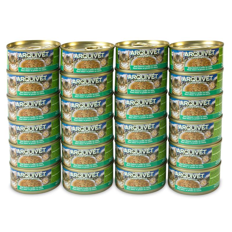 Arquivet Puszka dla kota o smaku tuńczyka z warzywami 24 x 80 g